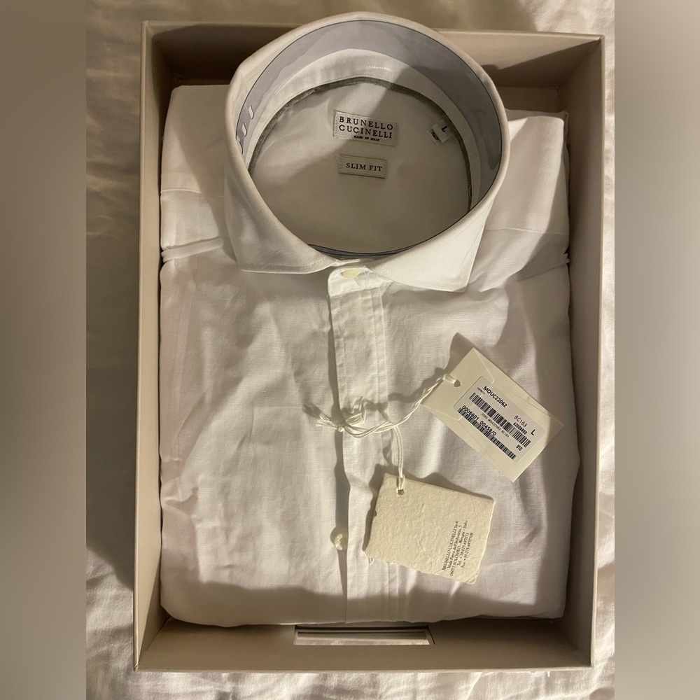 New Brunello Cucinelli white shirt!